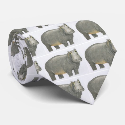 Basic Hippo Stropdas (Opgerold)