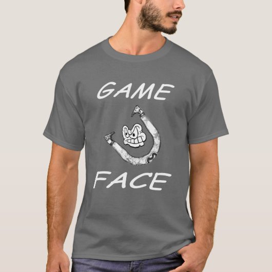 Basic Hoefijzers Game Face T-shirt (Voorkant)