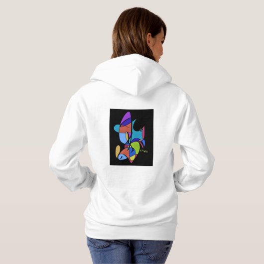 Basic Hooded Sweatshirt PraktijkLiefde (Achterkant volledig)