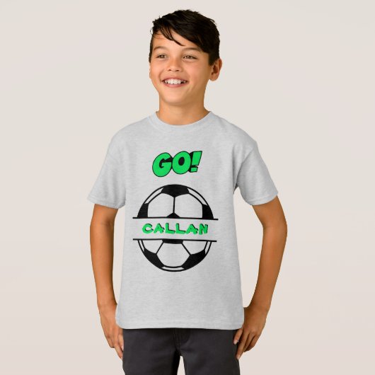Basic Jeugd jongens Voetbal T-shirt (Voorkant volledig)