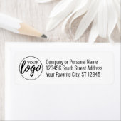 Basic Kantoor Business Logo Address Label (Insitu)