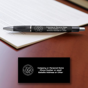 Basic Kantoor Business Logo Contactgegevens Tekst Pen
