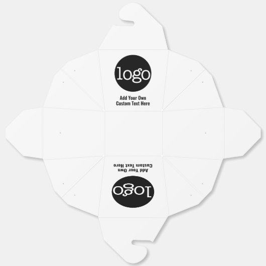 Basic Kantoor Business Logo KAN wit BEWERKEN Bedankdoosjes (Ongevouwen)