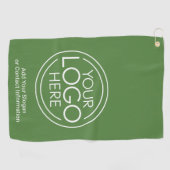 Basic Kantoor Business Logo met contactgegevens Golfhanddoek (Horizontaal)