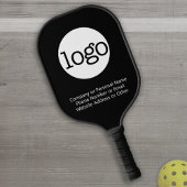 Basic Kantoor Business Logo & Text KAN zwart UITGE Pickleball Paddle