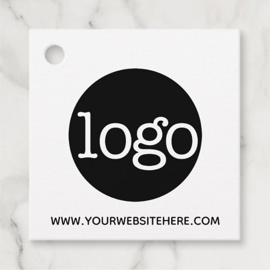 Basic Kantoor of Business Logo en website Bedankjes Labels (Voorkant)