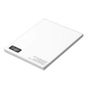 Basic Kantoor of Business Logo Notitieblok (Gedraaid)