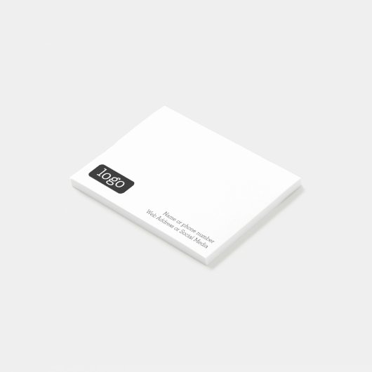 Basic Kantoor of Business Logo Post-it® Notes (Schuin)