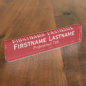 Basic Kantoor Sjabloon met Executive Name & Title Naambordje (Zijkant)