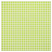 Basic Lime Green Gingham Stof (Swatch)