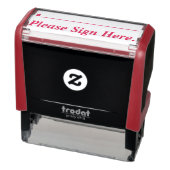 Basic: "Log hier alsjeblieft in." Rubber Stempel (Product)