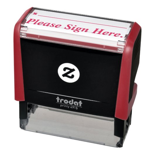Basic: "Log hier alsjeblieft in." Rubber Stempel (Product)