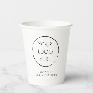 Basic Logo Custom, Business of Marketing Papieren Bekers
