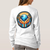 Basic Long Sleeve Het eren van de Handen T-shirt (Achterkant)