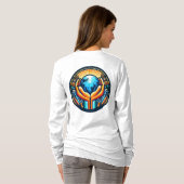 Basic Long Sleeve Het eren van de Handen T-shirt (Achterkant volledig)