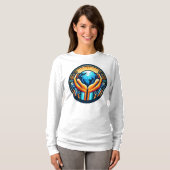 Basic Long Sleeve Het eren van de Handen T-shirt (Voorkant volledig)