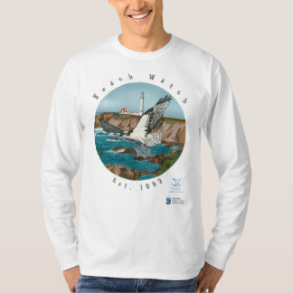 Basic LS T shirt met het noordoostkust osprey Fron