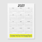Basic - Maandelijkse kalender 2023 met horizontale (Voorkant)