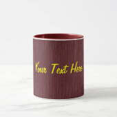 Basic Maroon, Jouw tekst hier Mok (Midden)