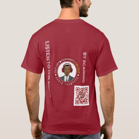 BASIC MAROON T-SHIRT (Achterkant)