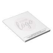 Basic met Business Logo Watermerk op achtergrond Notitieblok (Schuin)