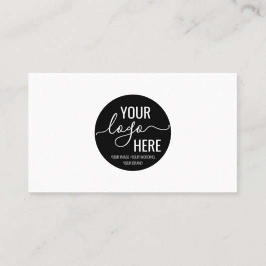 Basic - minimaliseringsminimum voor Logo QR-code v Visitekaartje (Achterkant)