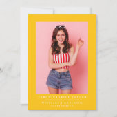 BASIC MINIMALISTISCHE FOTO AFSTUDEREN AANKONDIGING (Voorkant)