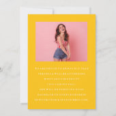 BASIC MINIMALISTISCHE FOTO AFSTUDEREN AANKONDIGING (Achterkant)