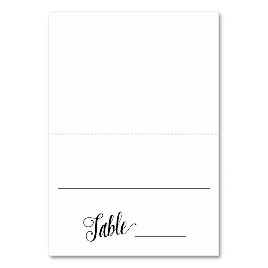 Basic Modern Place Card / Escort Kaart bruiloft (Voorkant)