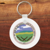 Basic One Round Whitetop Seal Sleutelhanger (Voorkant)