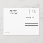 Basic Paars Graduation Party Photo Invitation Uitnodiging Briefkaart (Achterkant)