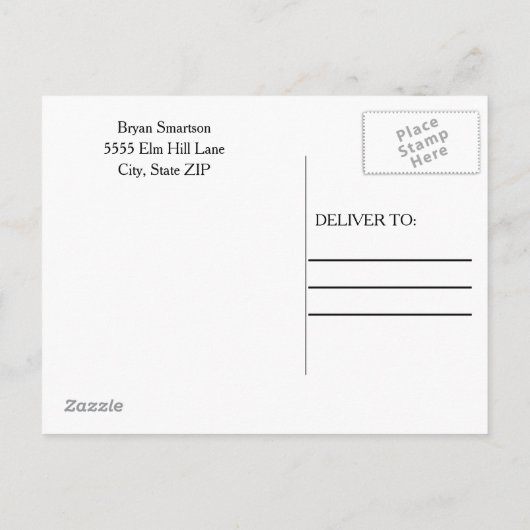 Basic Paars Graduation Party Photo Invitation Uitnodiging Briefkaart (Achterkant)