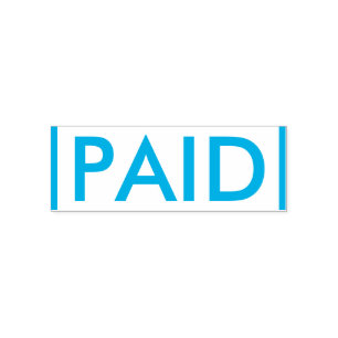 Basic "PAID" Rubber Stempel