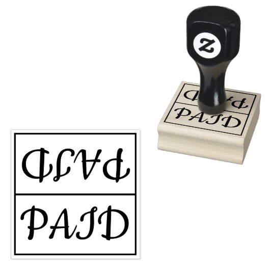 Basic "PAID" Rubberstempel Rubberstempel (Gestempeld)