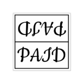 Basic "PAID" Rubberstempel Rubberstempel (Afrduk)
