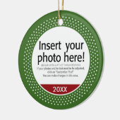 Basic Photo Lijst voor kerstmis Keramisch Ornament (Links)