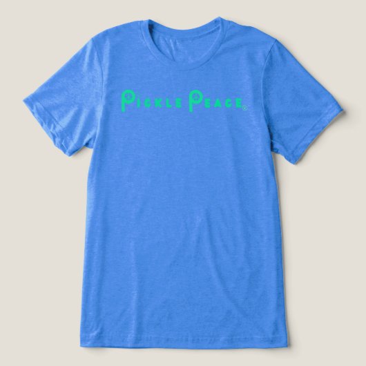 Basic Pickle Peace T Tri-Blend Shirt (Design voorkant)