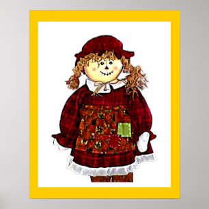 Basic Poster te koop StrawGirlTransp3b72dpi