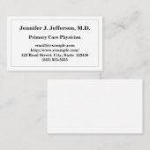 Basic Primary Care Physician Visitekaartje (Voorkant / Achterkant)