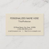 Basic, professioneel Visitekaartje (Voorkant)