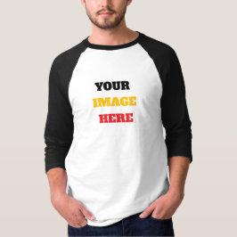 Basic Raglan Aangepast Uw Afbeelding Hier T-shirts