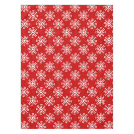 Basic Red en White kerstsnowflake Tafelkleed