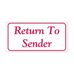 Basic - Rubberstempel "Terug naar afzender" Zelfinktende Stempel