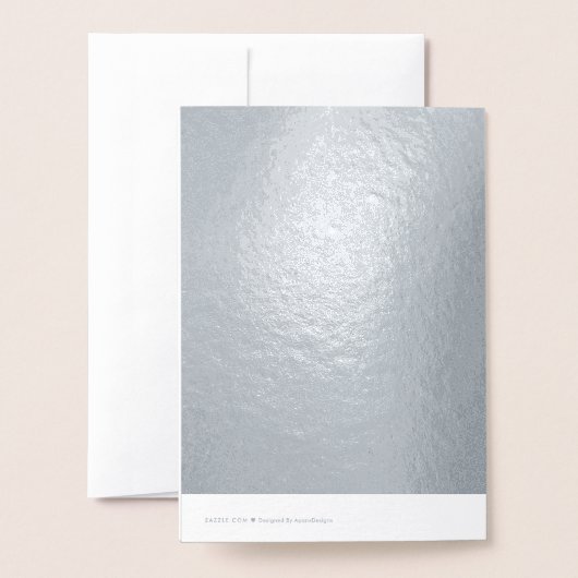 Basic Silver Foil "HAPPY 69th BIRTHDAY" + Naam Folie Kaarten (Met envelop)