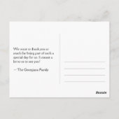 Basic, Simple "BEDANKT"-Briefkaart Briefkaart (Achterkant)