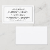 Basic, Simple Healthcare Specialist Visitekaartje (Voorkant / Achterkant)