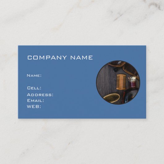 BASIC SJABLOON VISITEKAARTJE Barber shop (Voorkant)