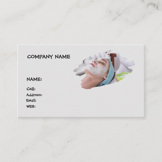 BASIC SJABLOON VISITEKAARTJE spa (Voorkant)