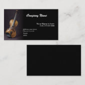 BASIC SJABLOON VISITEKAARTJE Violin, Muziek (Voorkant / Achterkant)