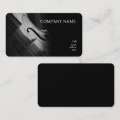 BASIC SJABLOON VISITEKAARTJE, VIOLIN. VISITEKAARTJE (Voorkant / Achterkant)